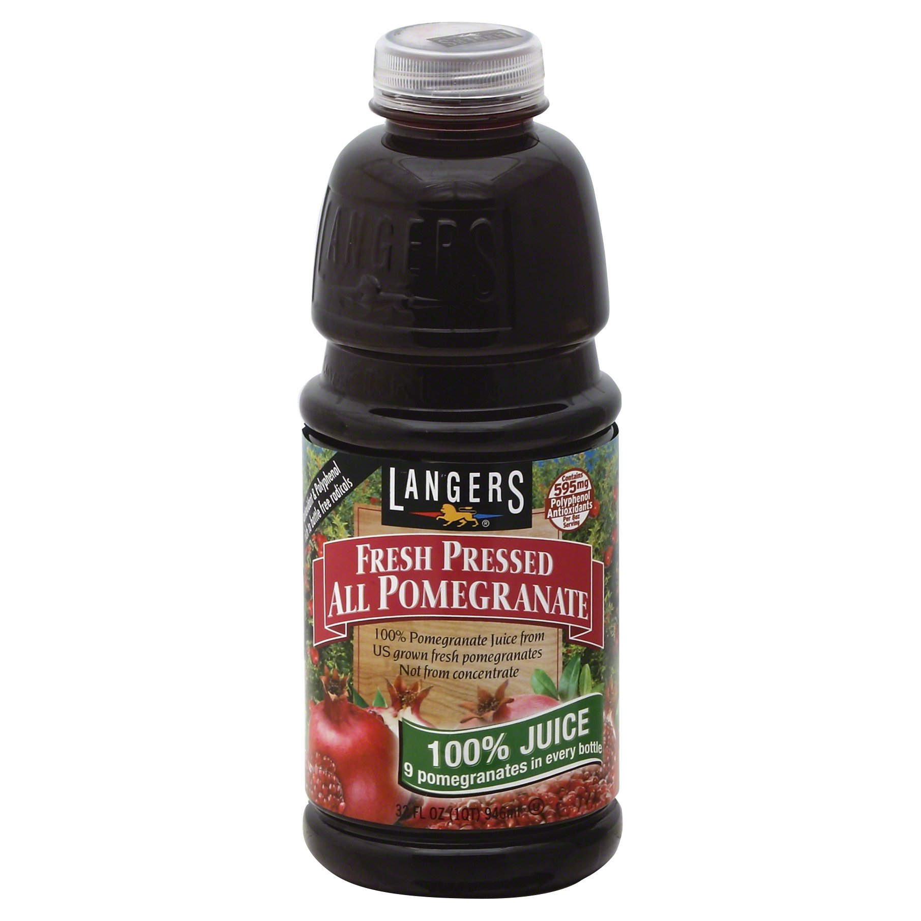 Langers Fresh Pressed Pomegranate Juice 32.0 OZ