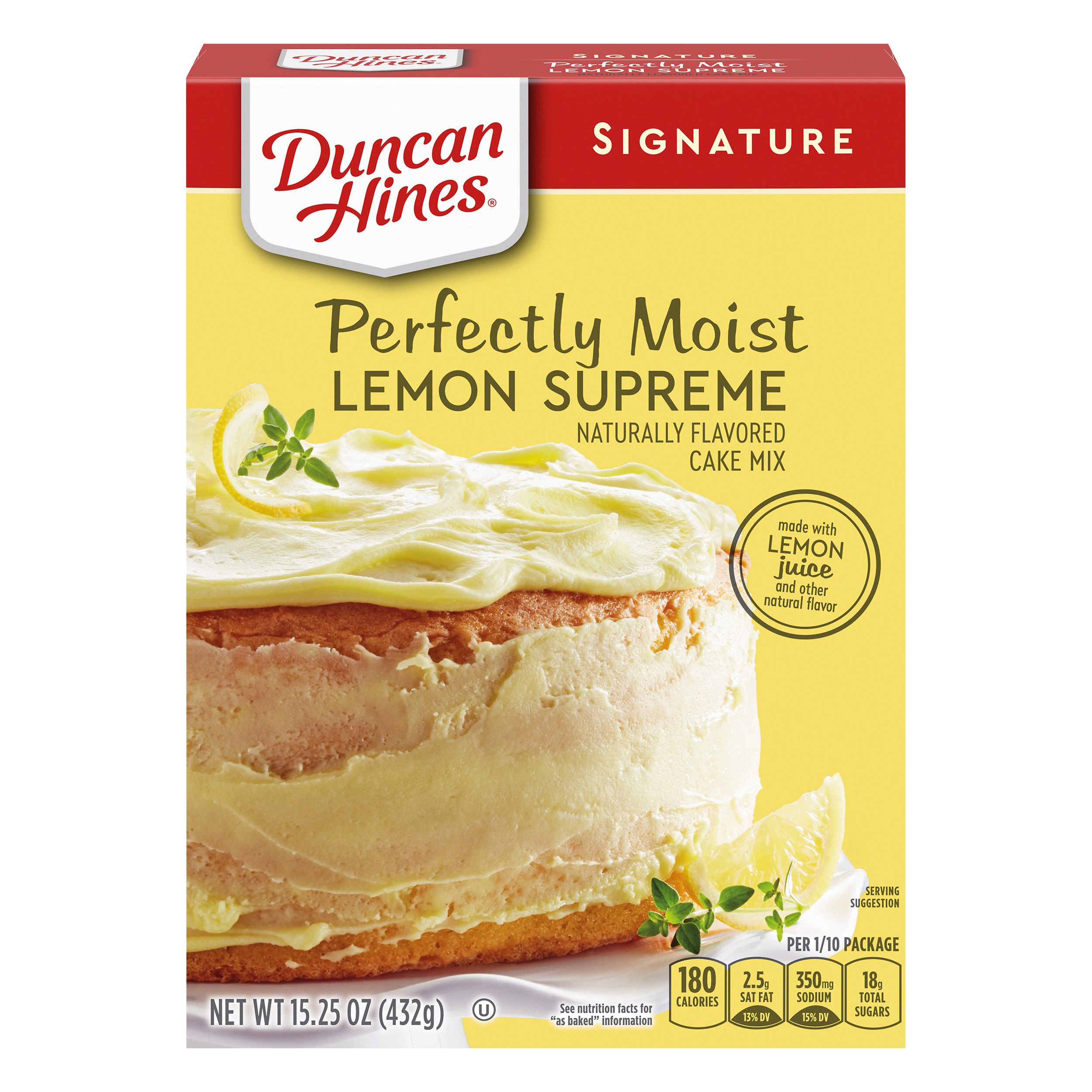 Duncan Hines Lemon Supreme Cake Mix 15.3 OZ