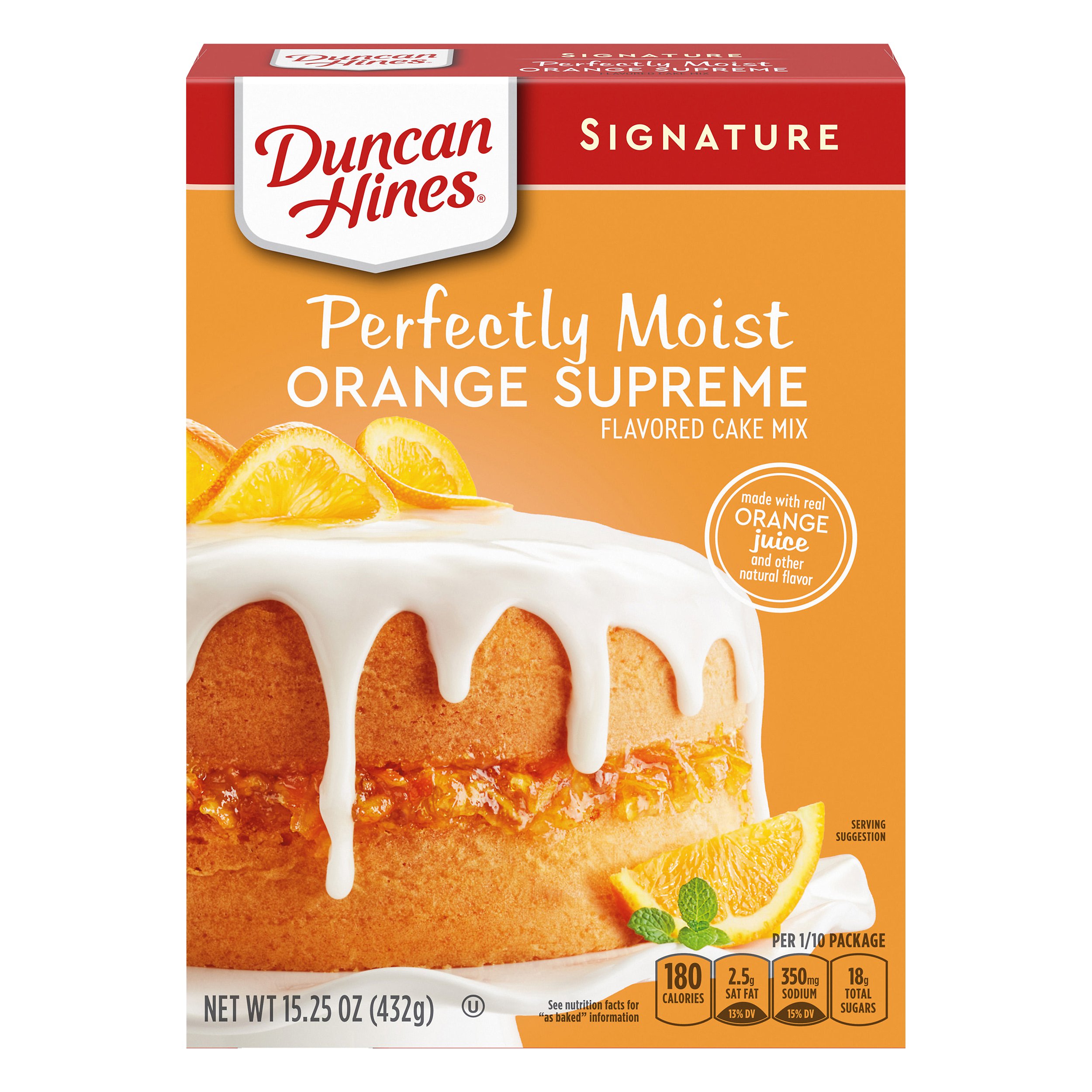 Duncan Hines Orange Supreme Cake Mix 15.3 OZ