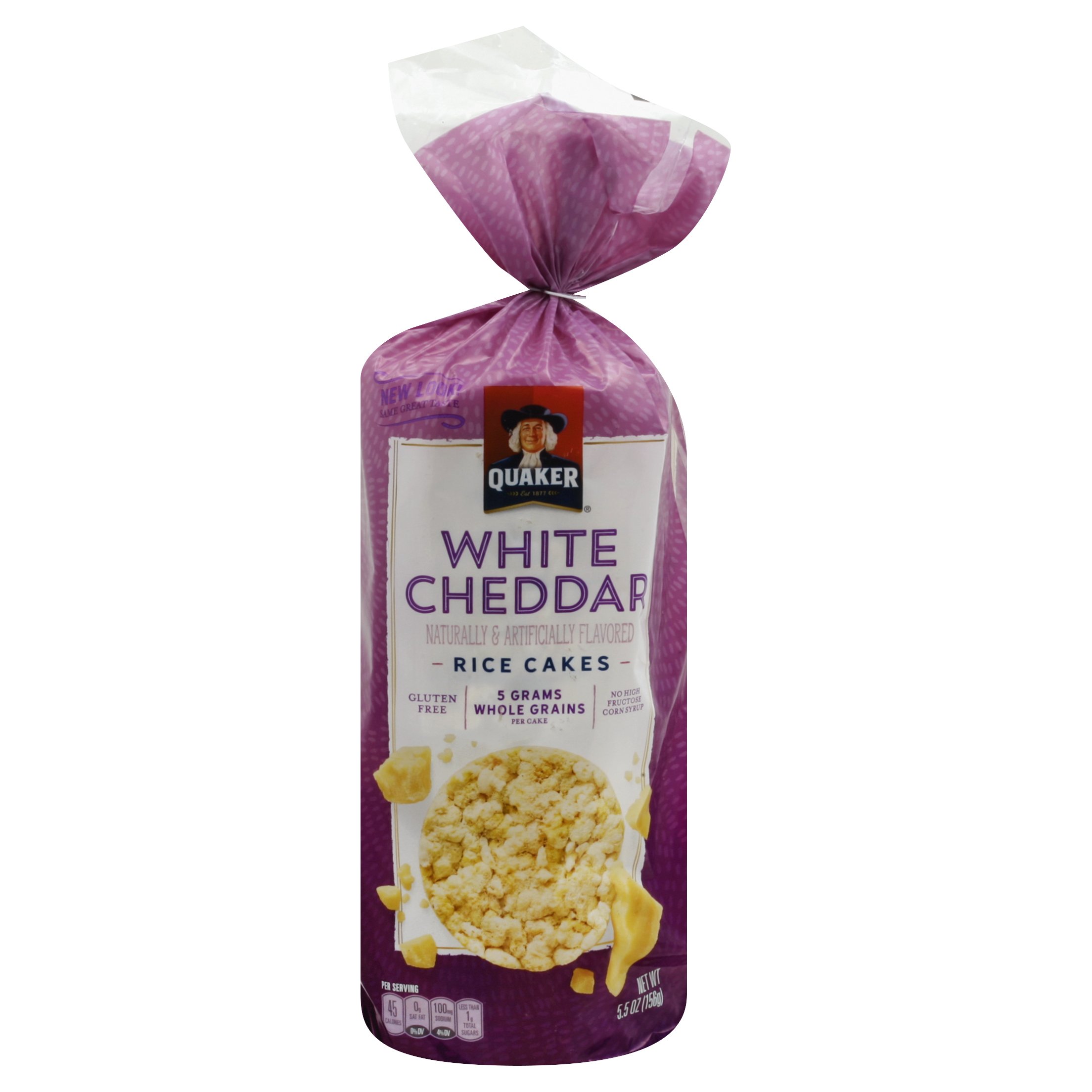 Quaker Gluten Free White Cheddar Rice Cakes 5.5 OZ