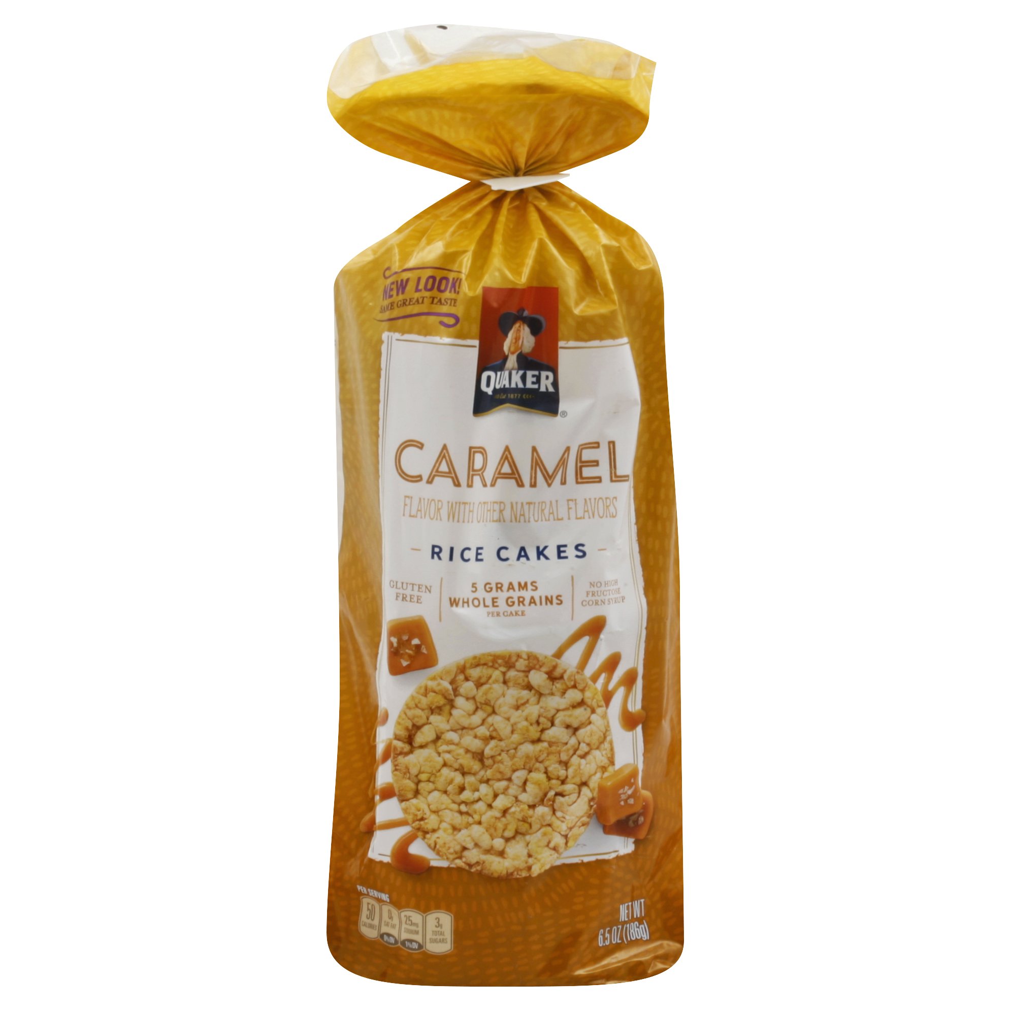 Quaker Gluten Free Caramel Corn Rice Cakes 6.5 OZ 12-Pack