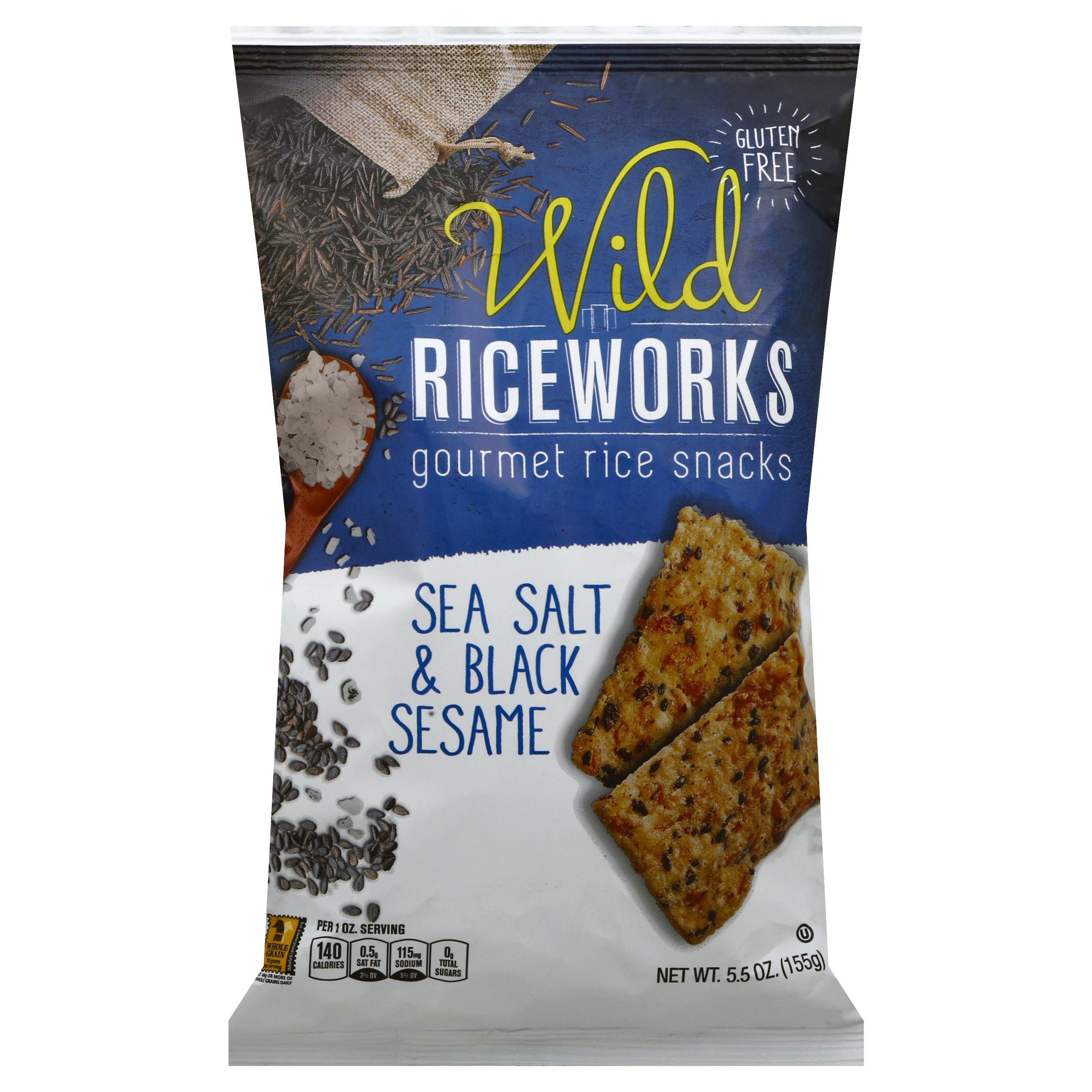 Riceworks Sea Salt & Black Sesame Rice 5.5 OZ