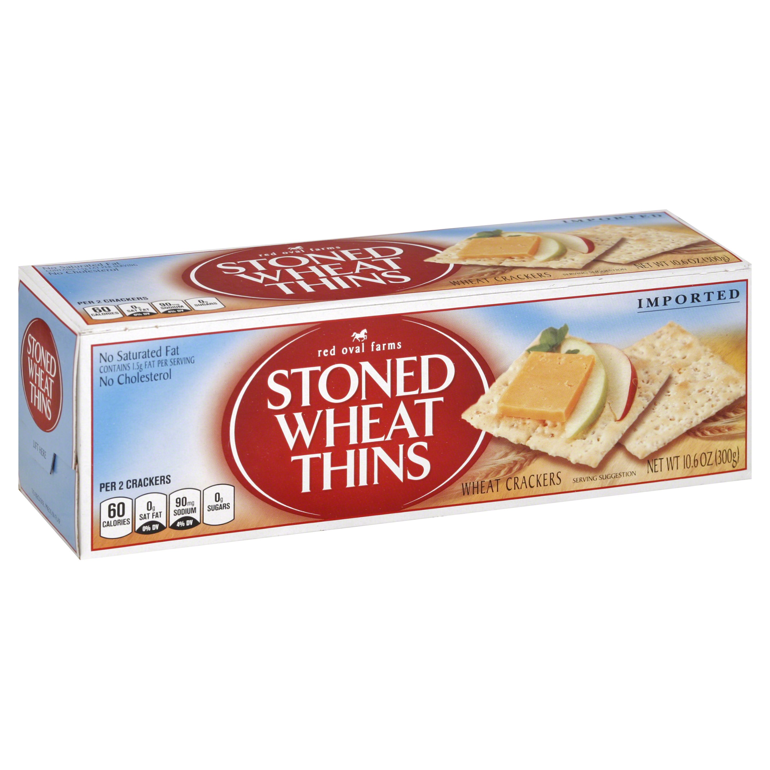 Red Oval Farms Stoned Wheat Thins Wheat Crackers 10.6 OZ