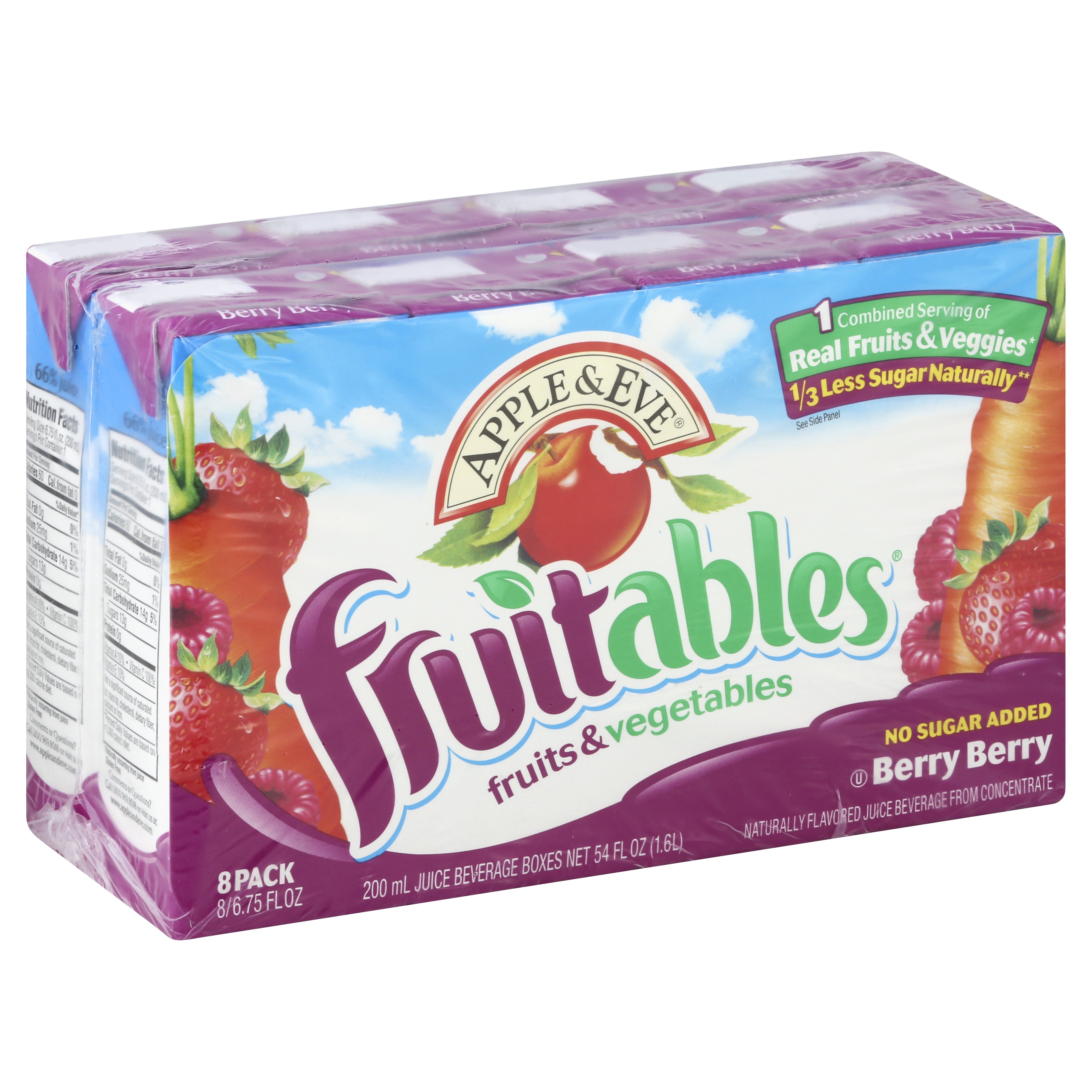 Apple & Eve Fruitables Berry Berry Juice Boxes 54.0 FZ 5-Pack