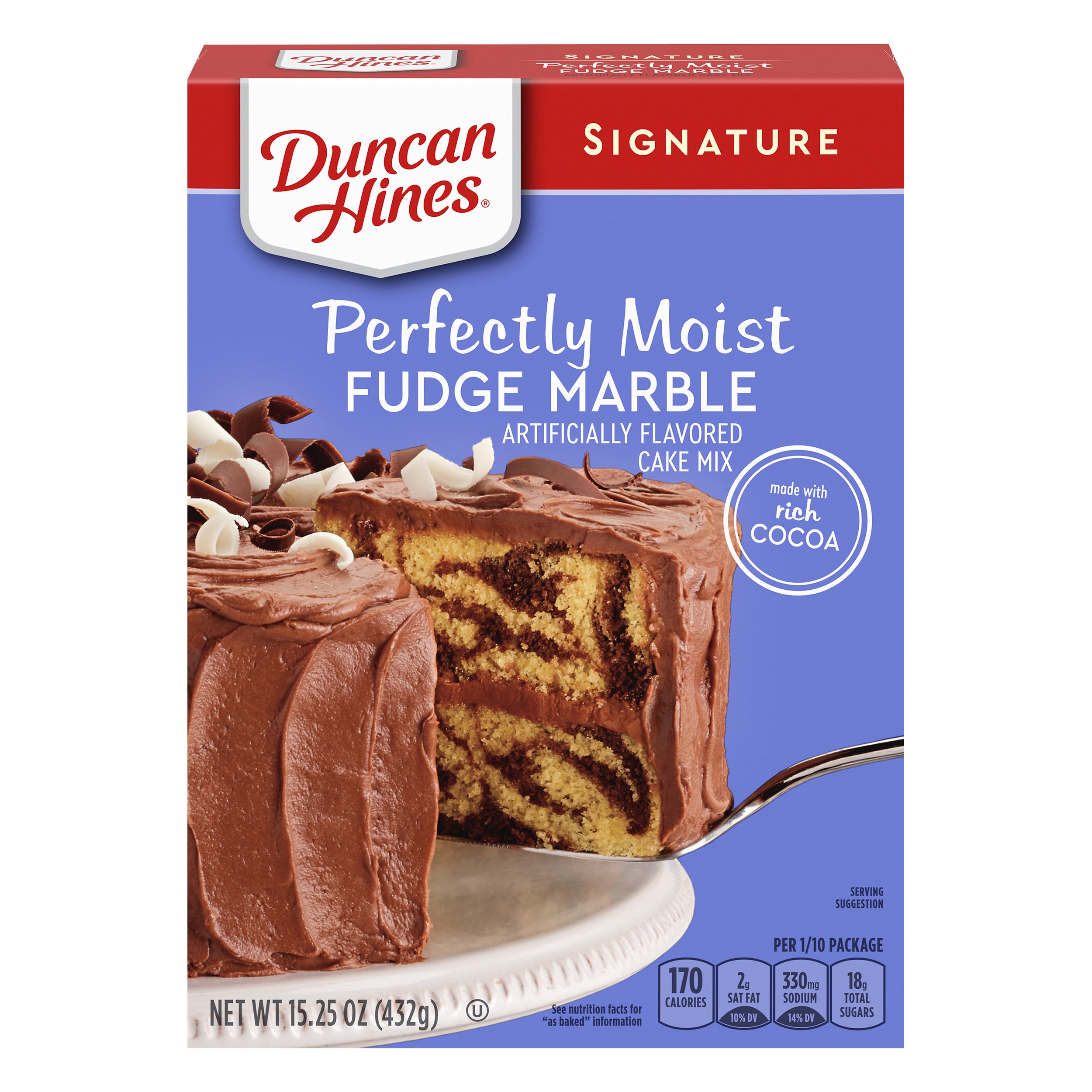 Duncan Hines Signature Fudge Marble Cake Mix 15.3 OZ